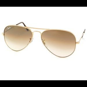 Brown Ray Ban Aviator Sunglasses